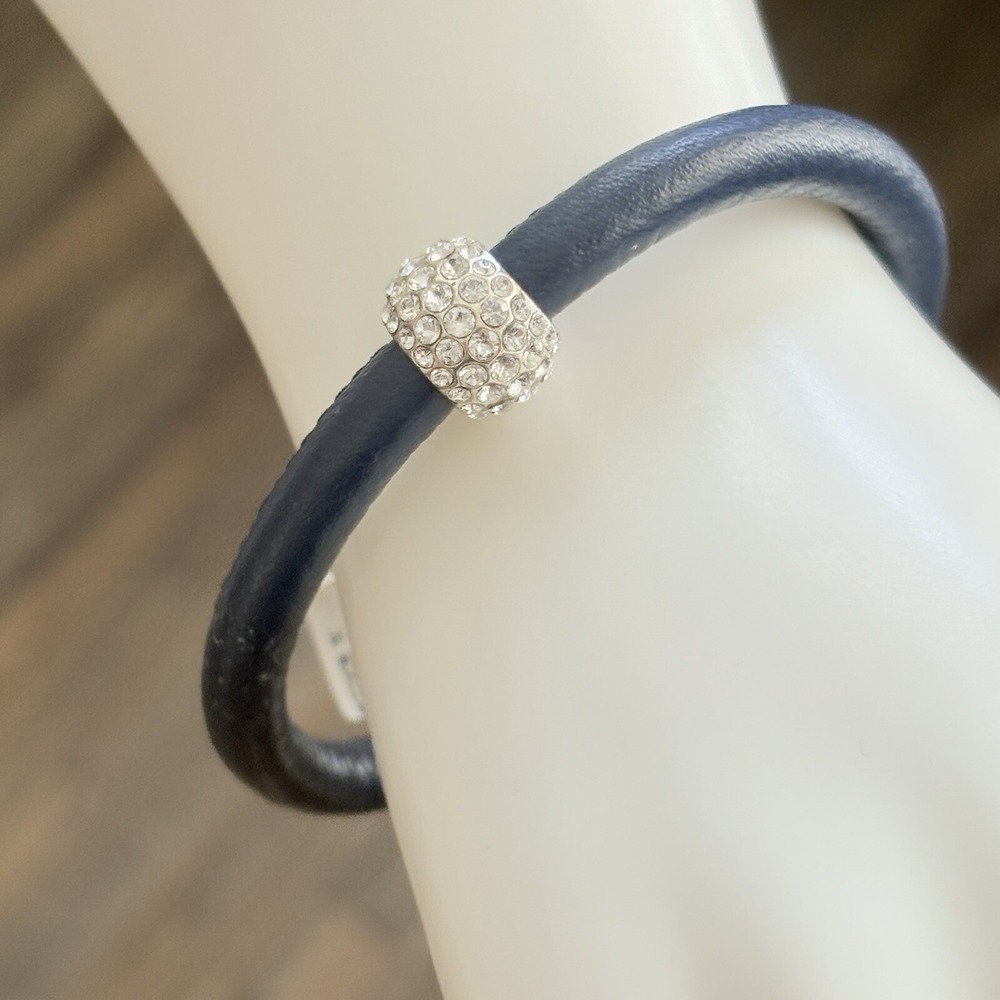 NEW Brighton Woodstock Bracelet Blue with Fixed Swarovski Crystal Bead